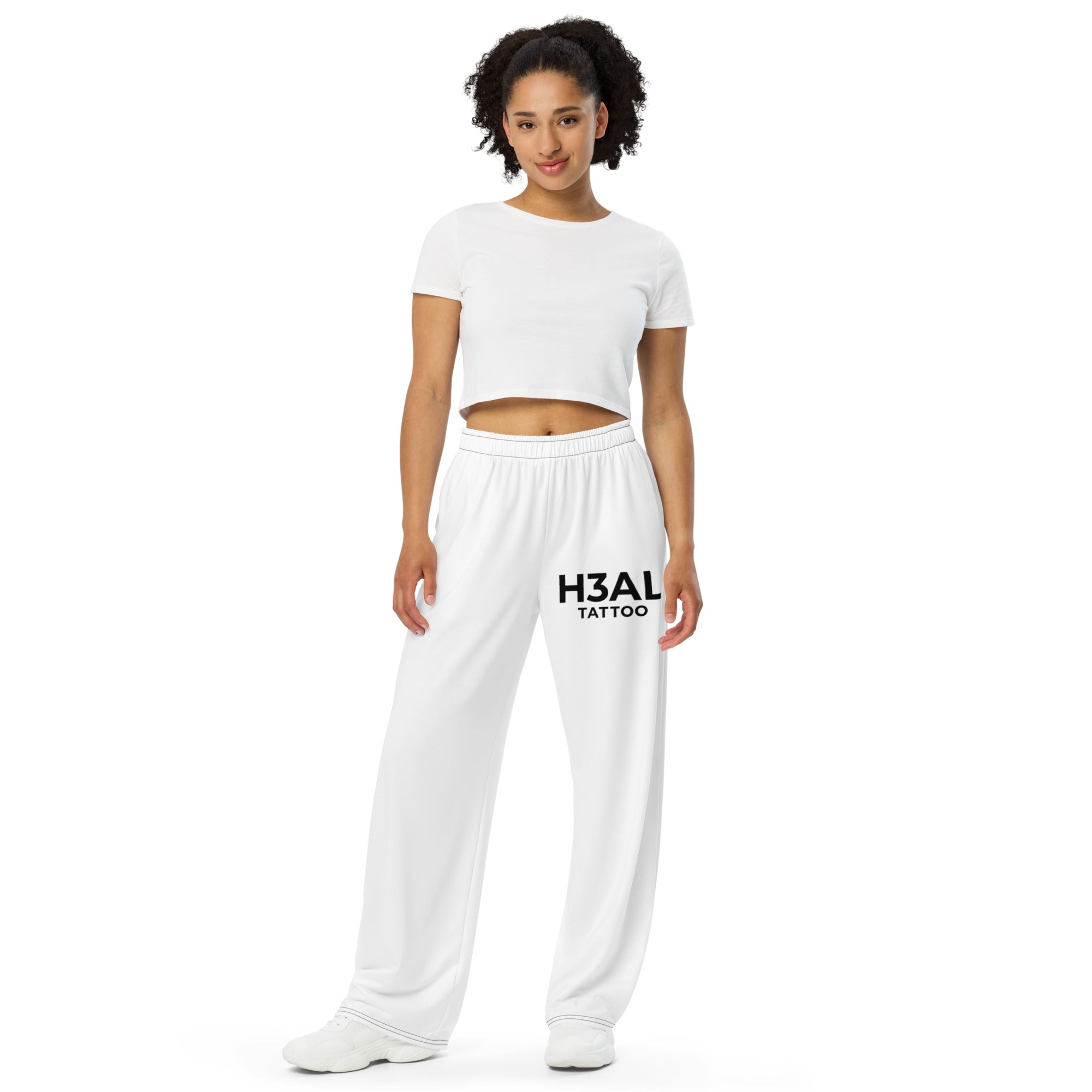 All-over print unisex wide-leg pants