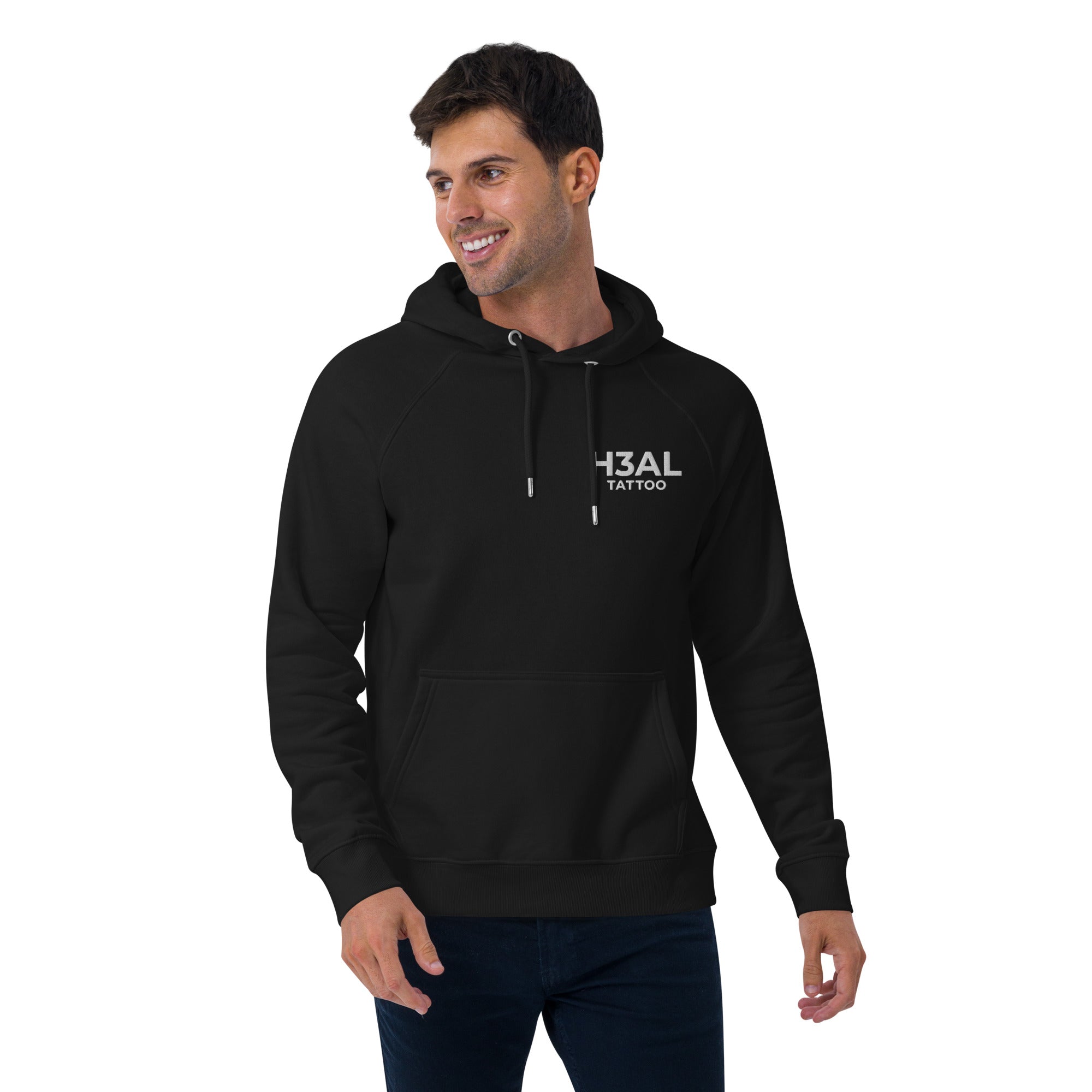 Men eco raglan hoodie