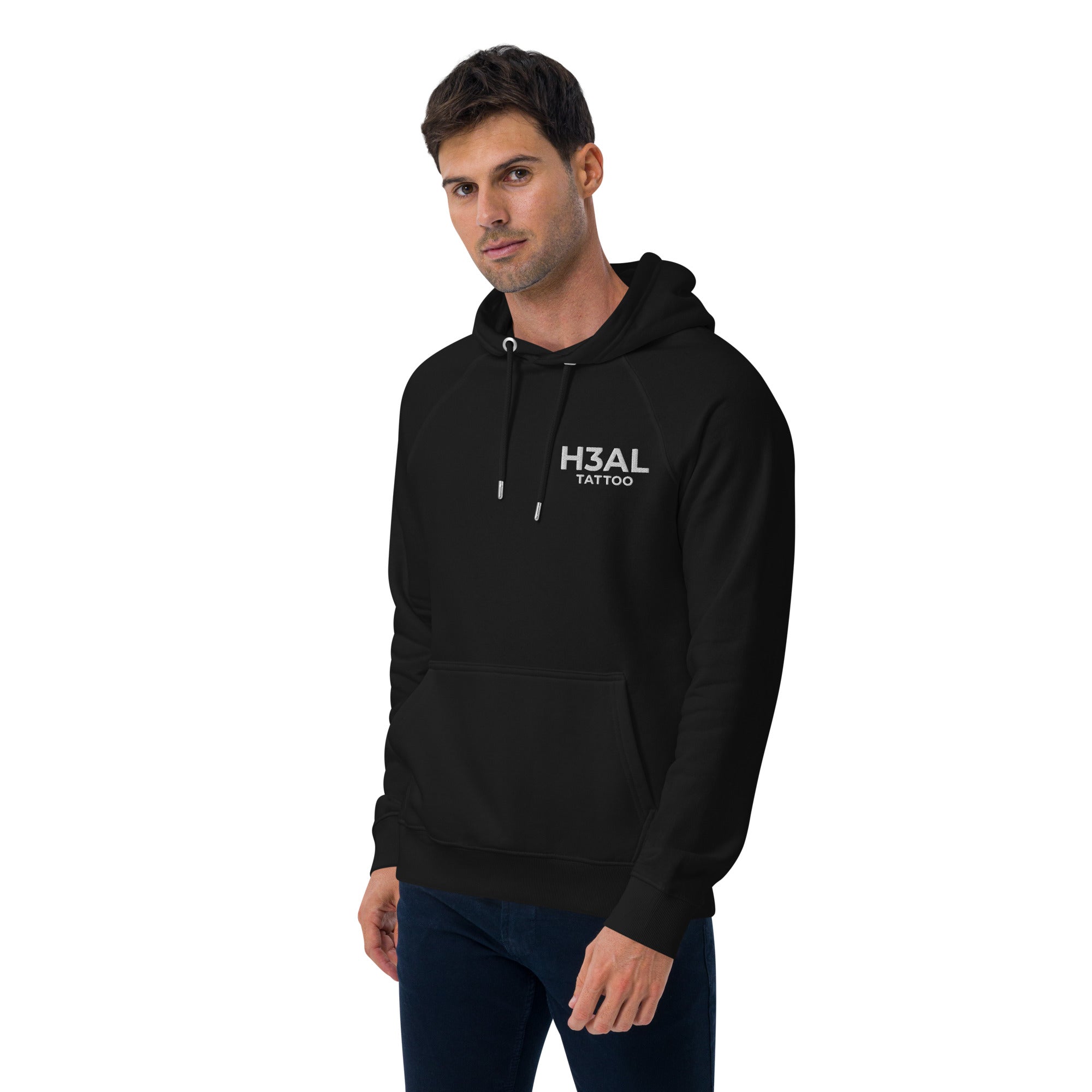 Men eco raglan hoodie