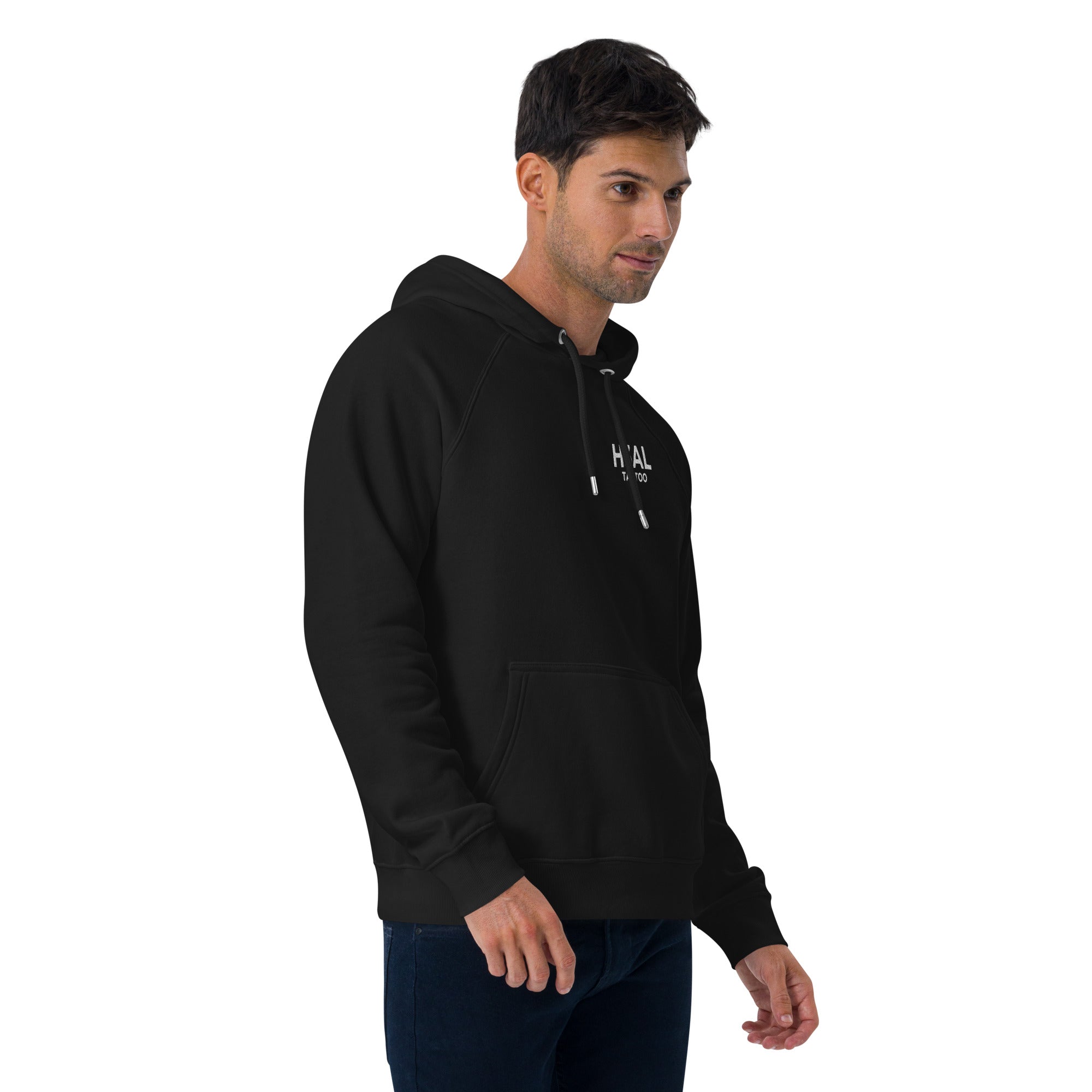 Men eco raglan hoodie