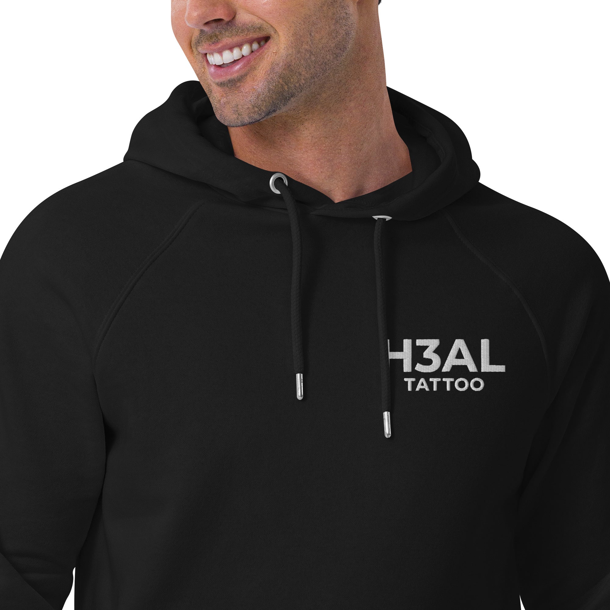 Men eco raglan hoodie