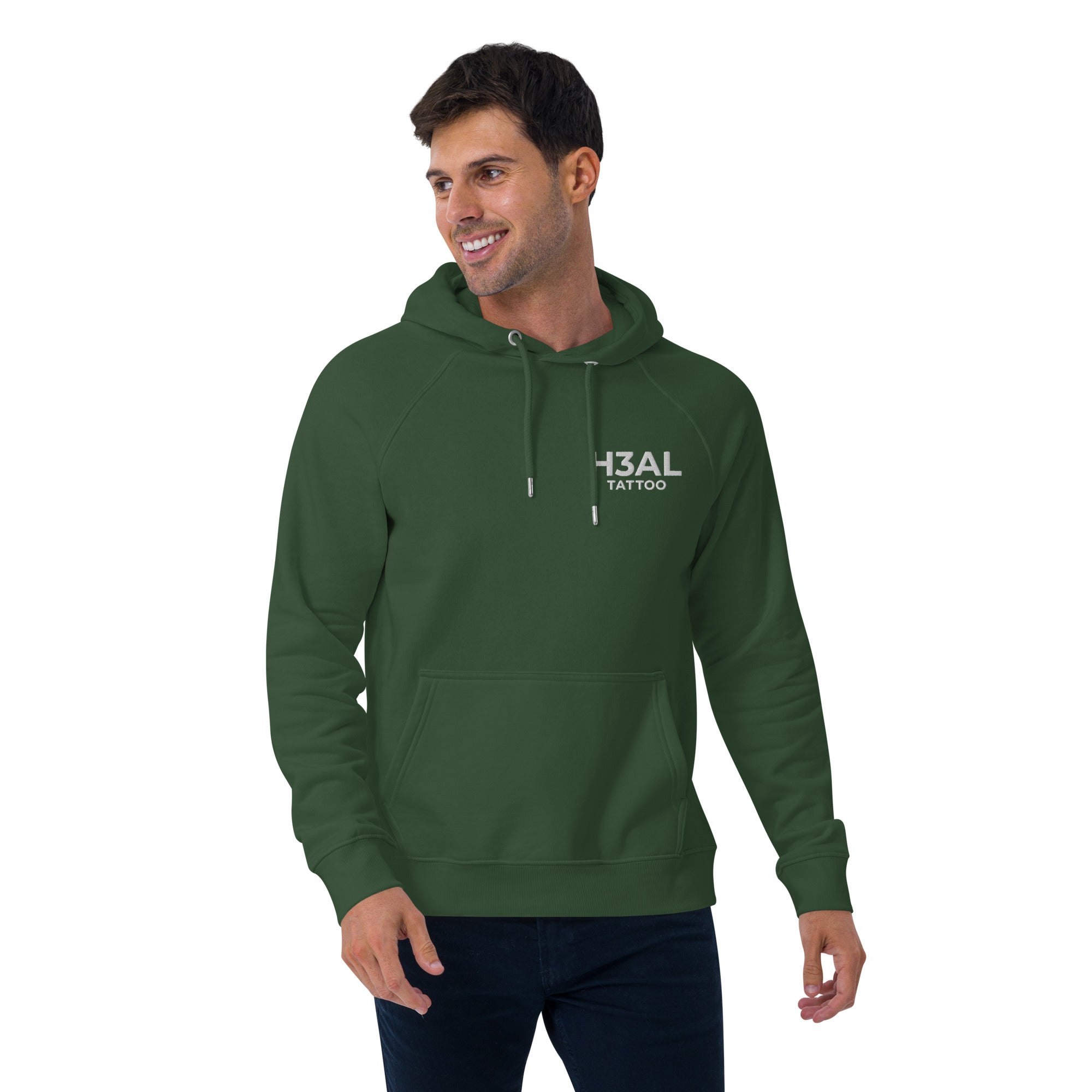 Men eco raglan hoodie
