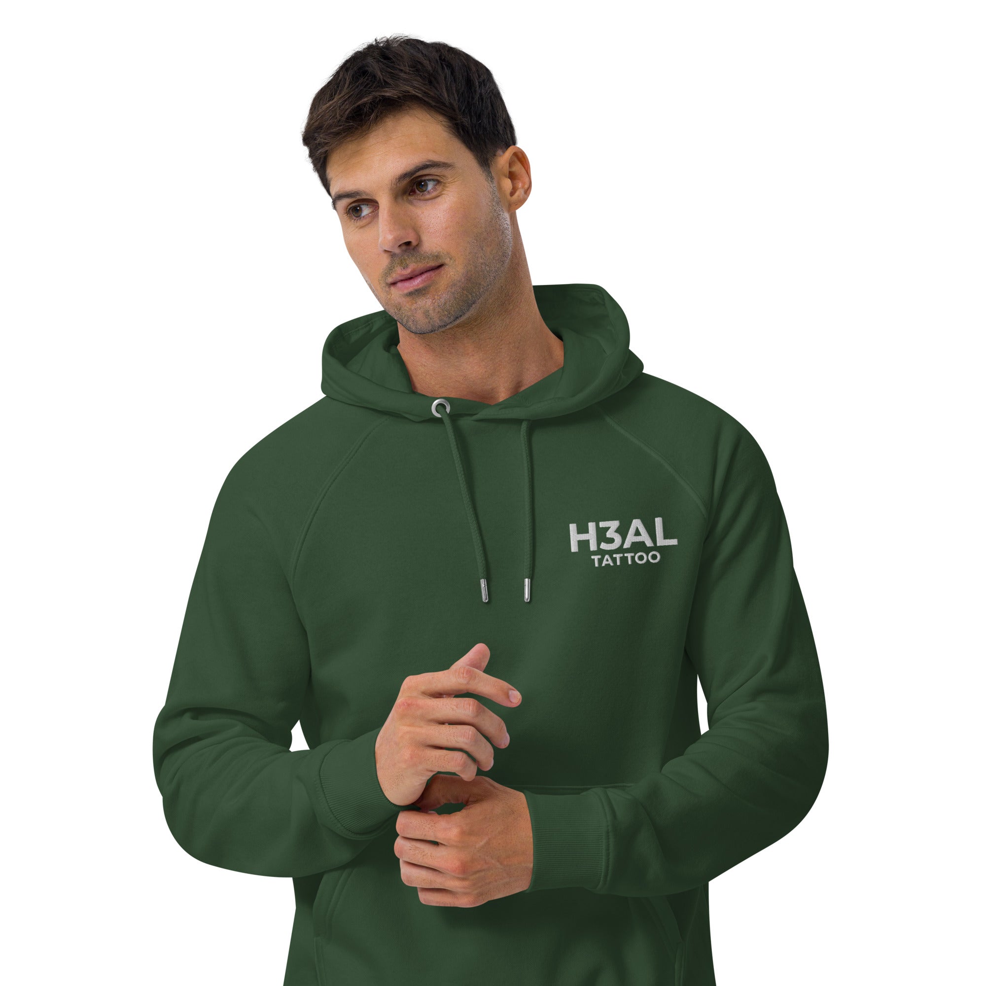 Men eco raglan hoodie