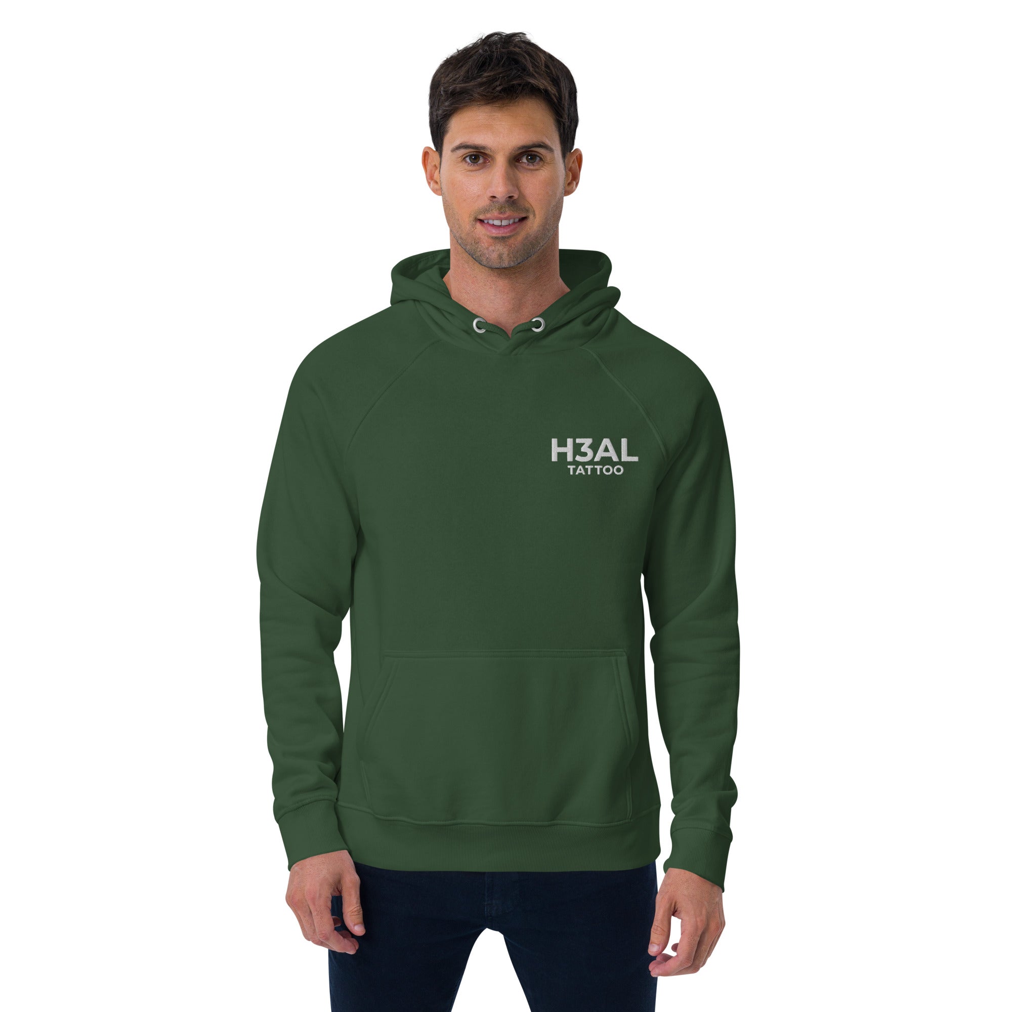 Men eco raglan hoodie