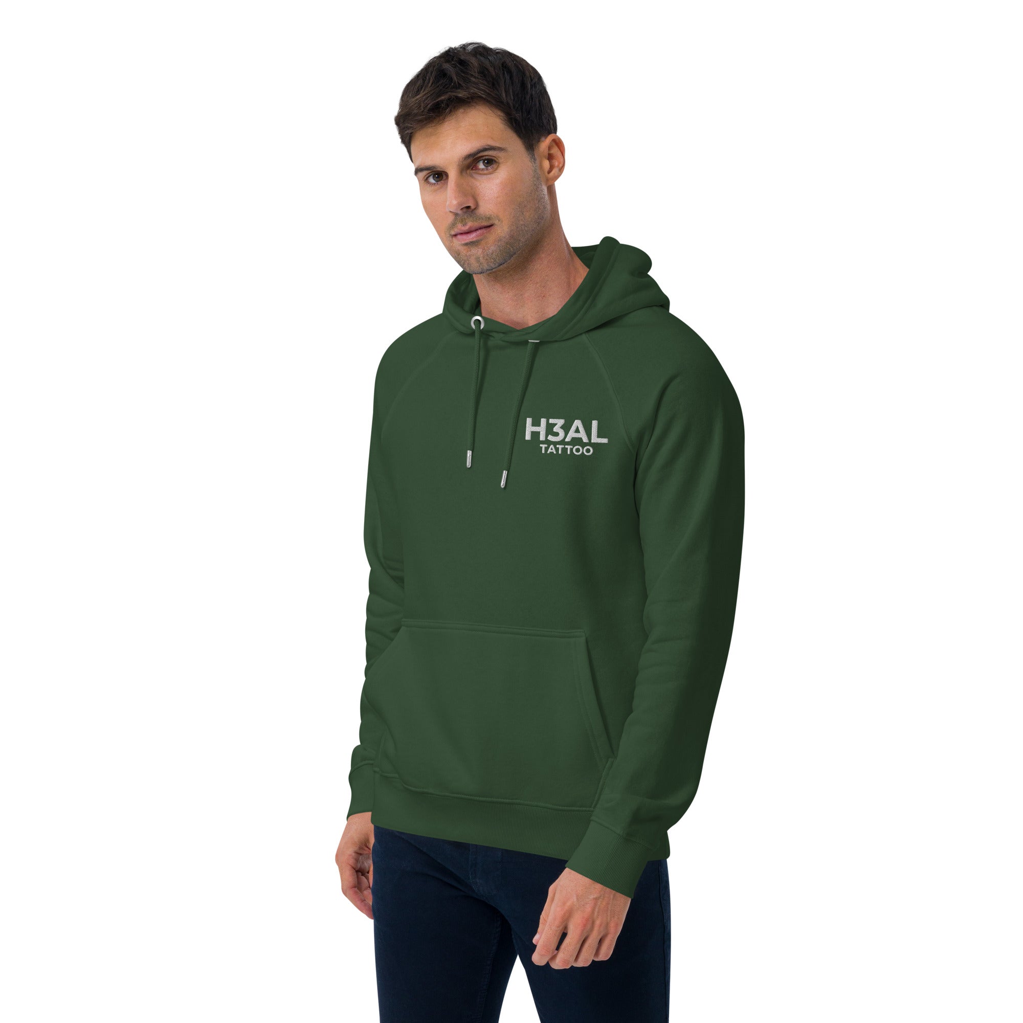 Men eco raglan hoodie