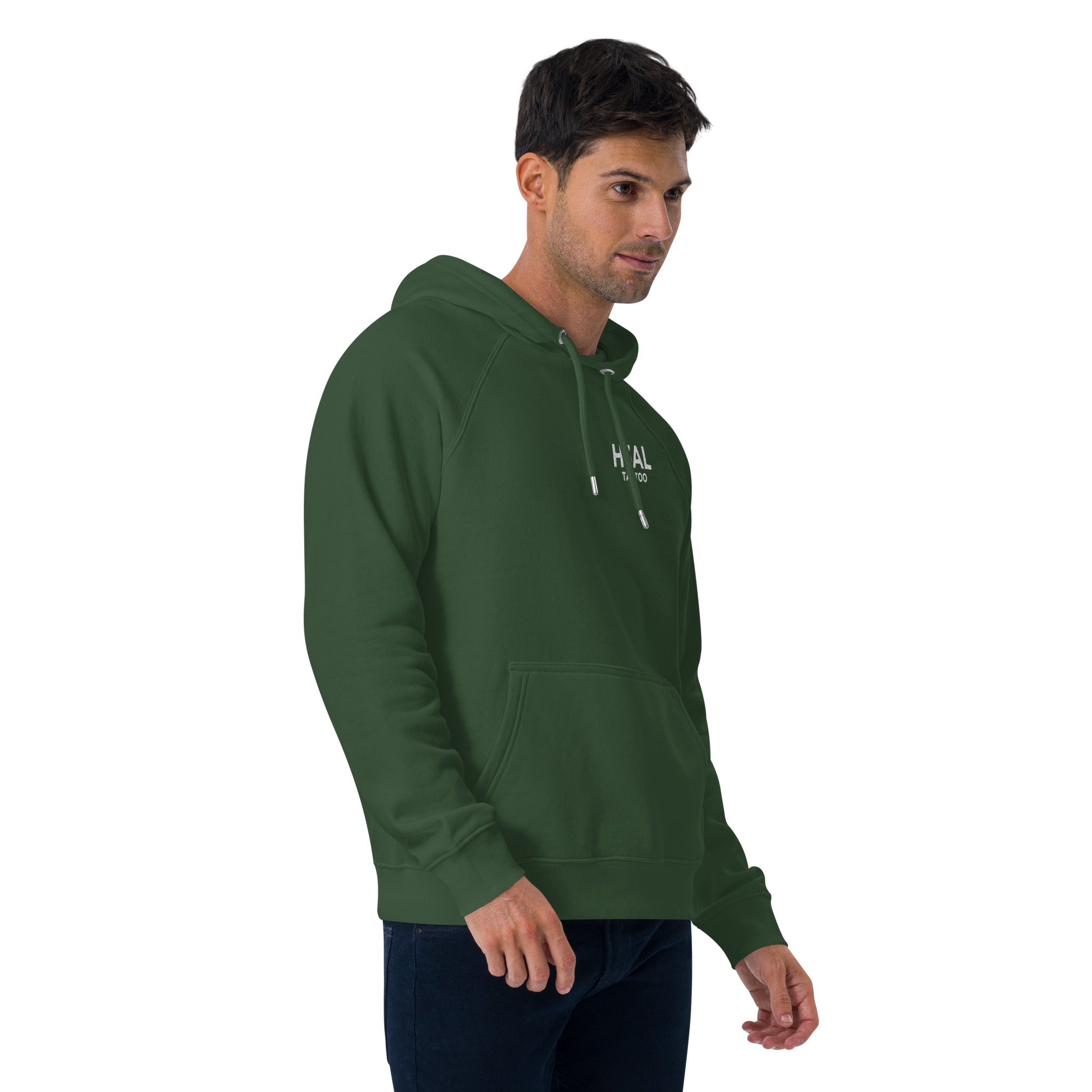 Men eco raglan hoodie