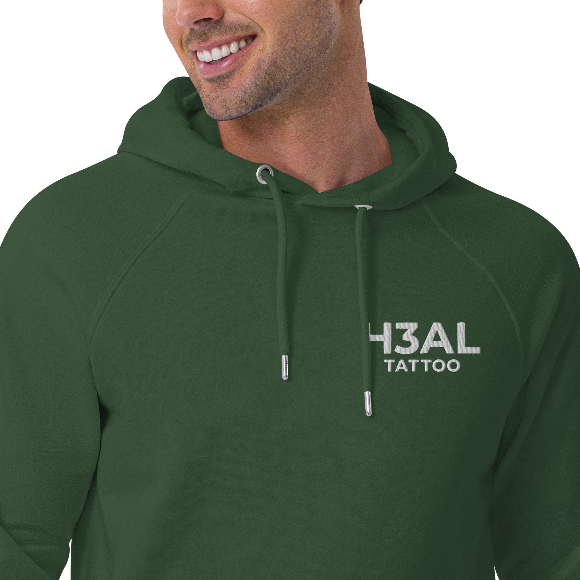 Men eco raglan hoodie