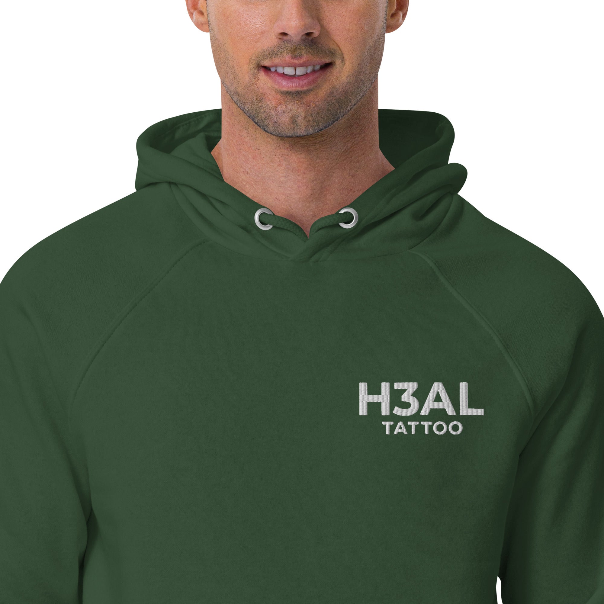 Men eco raglan hoodie
