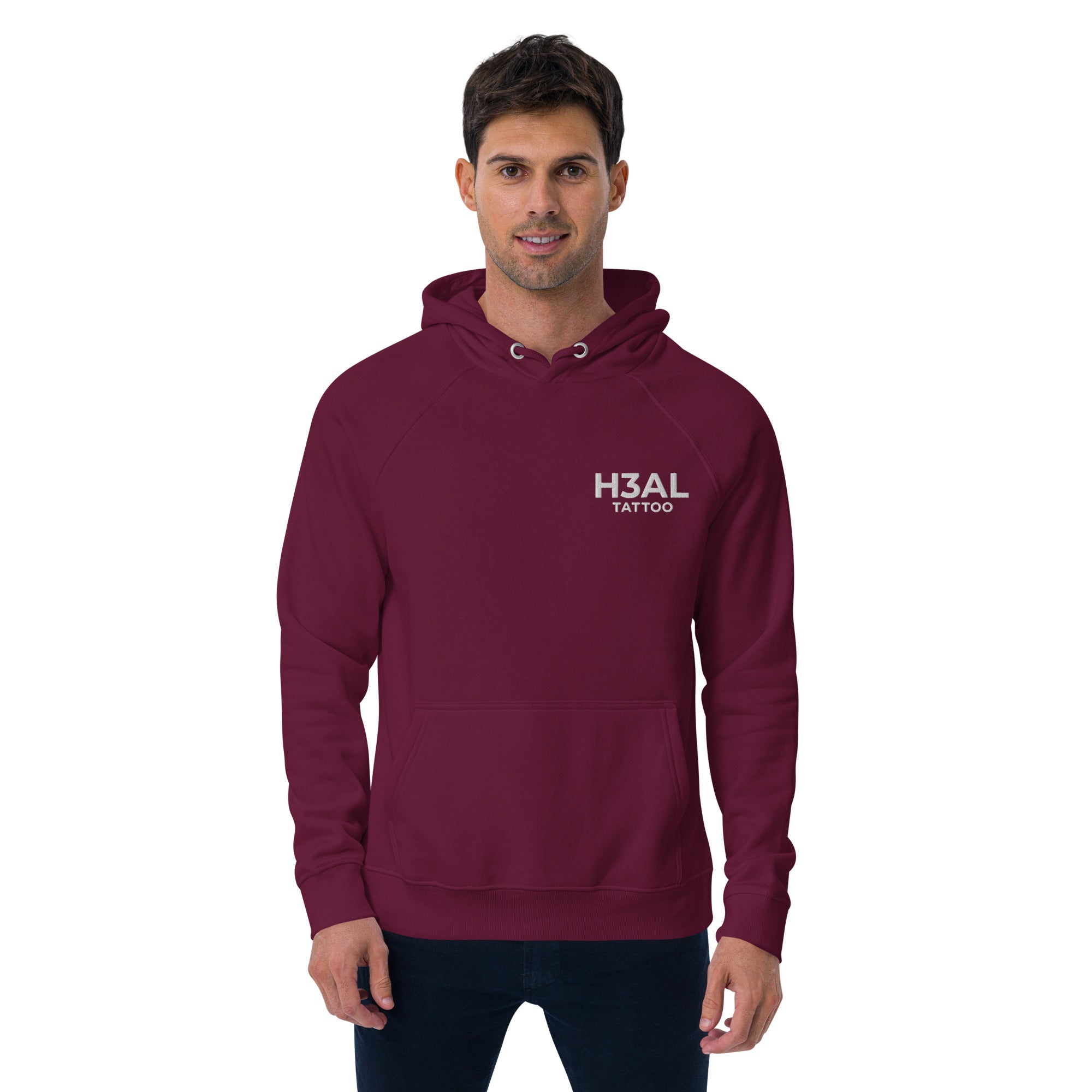 Men eco raglan hoodie