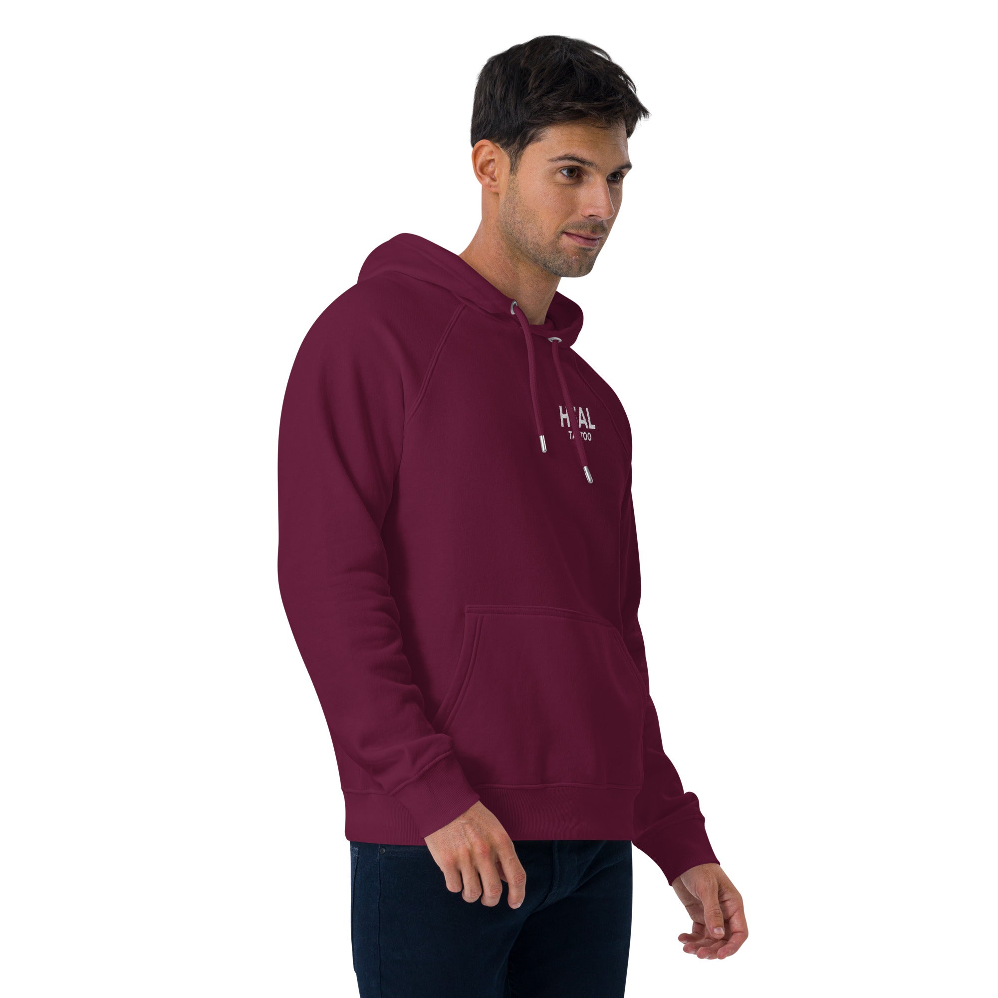 Men eco raglan hoodie