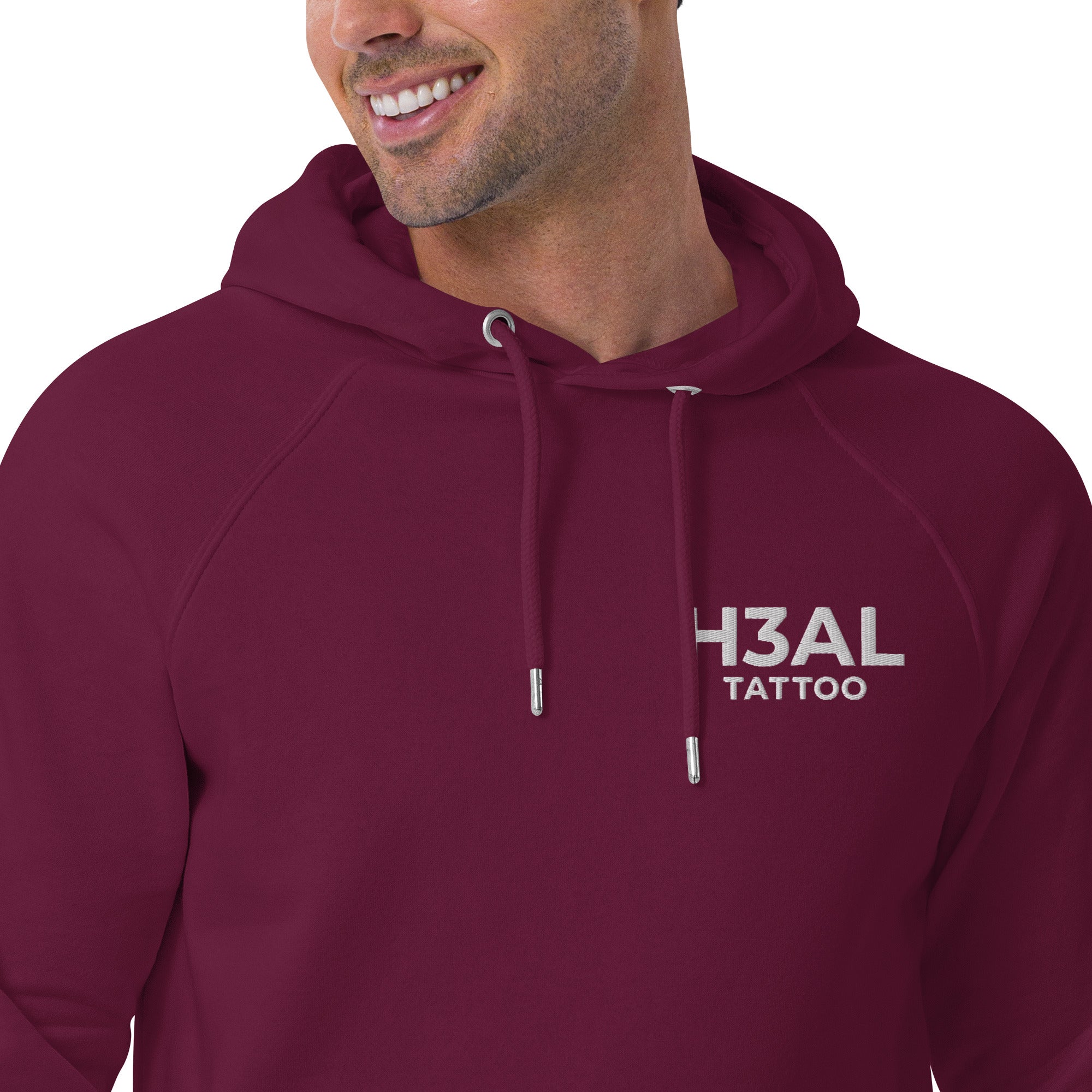 Men eco raglan hoodie