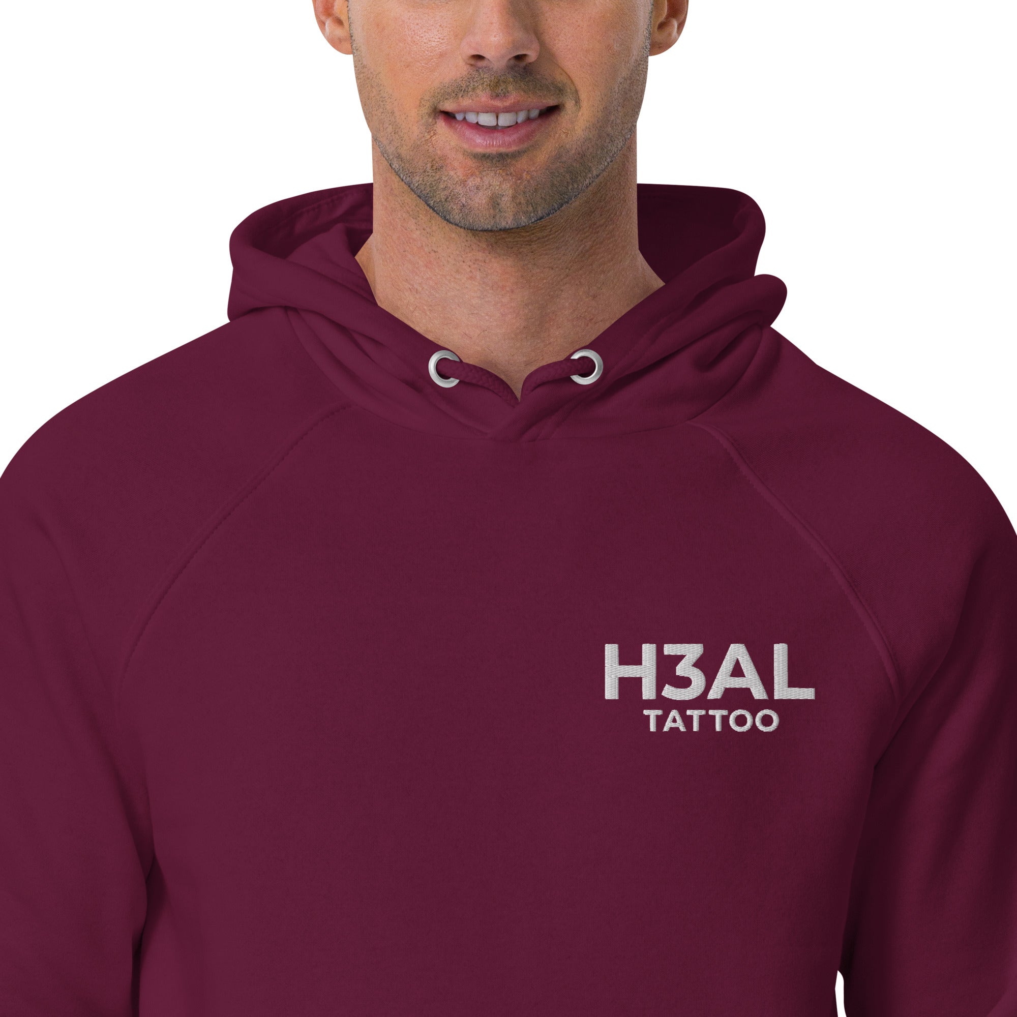 Men eco raglan hoodie