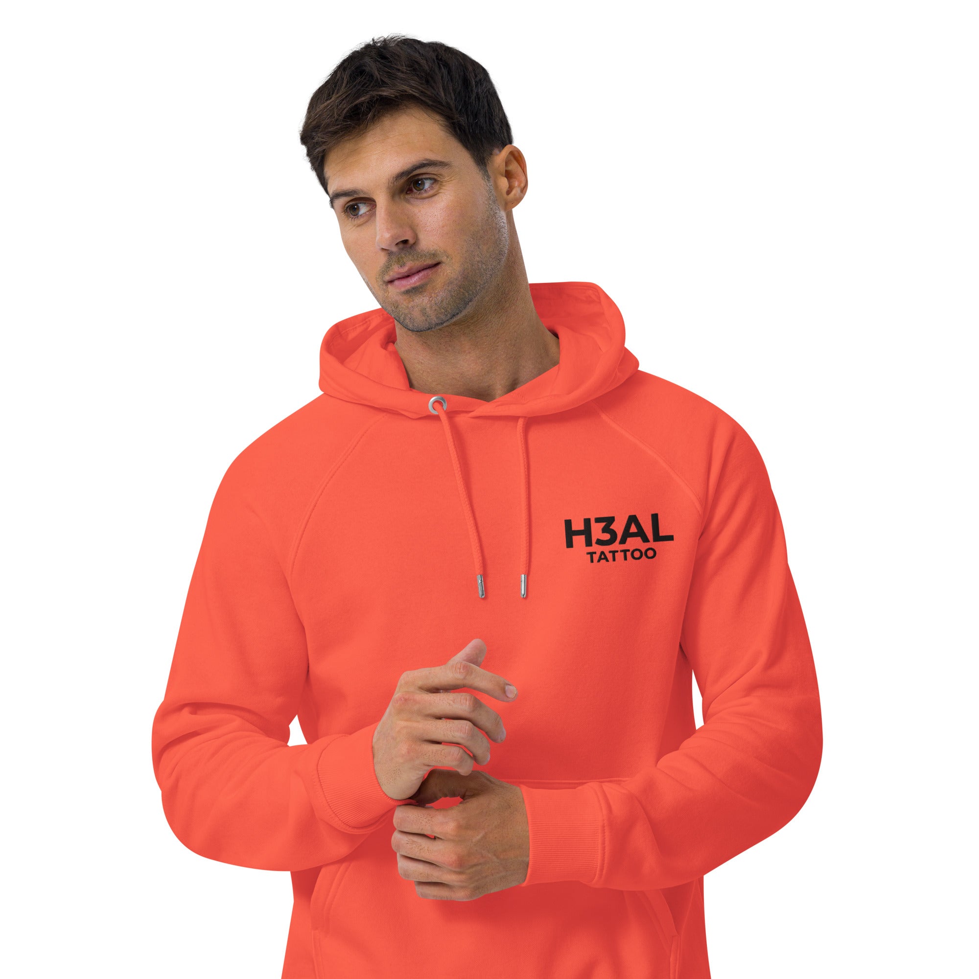 Men eco raglan hoodie