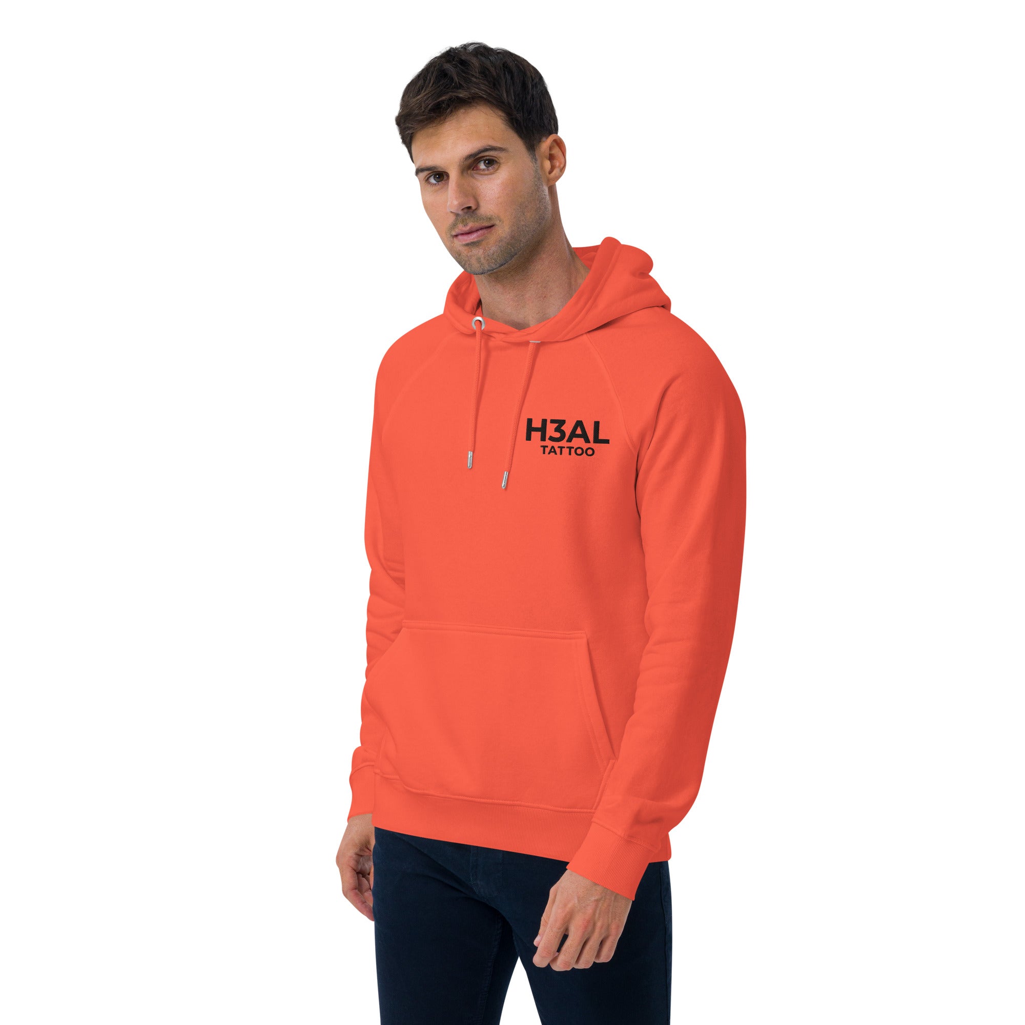 Men eco raglan hoodie