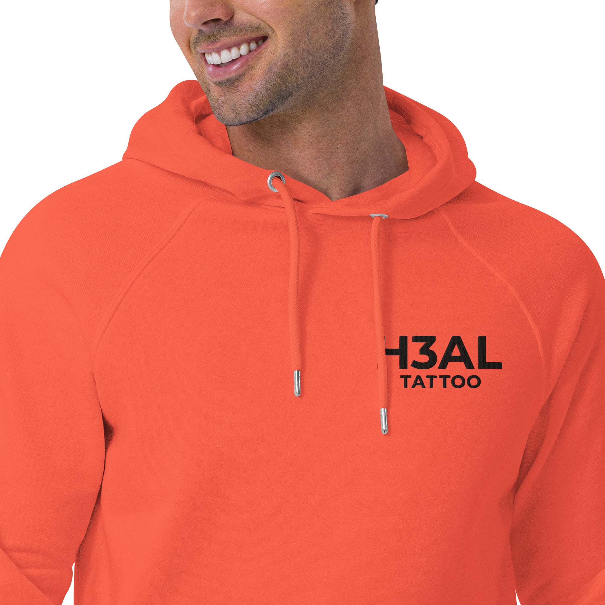 Men eco raglan hoodie