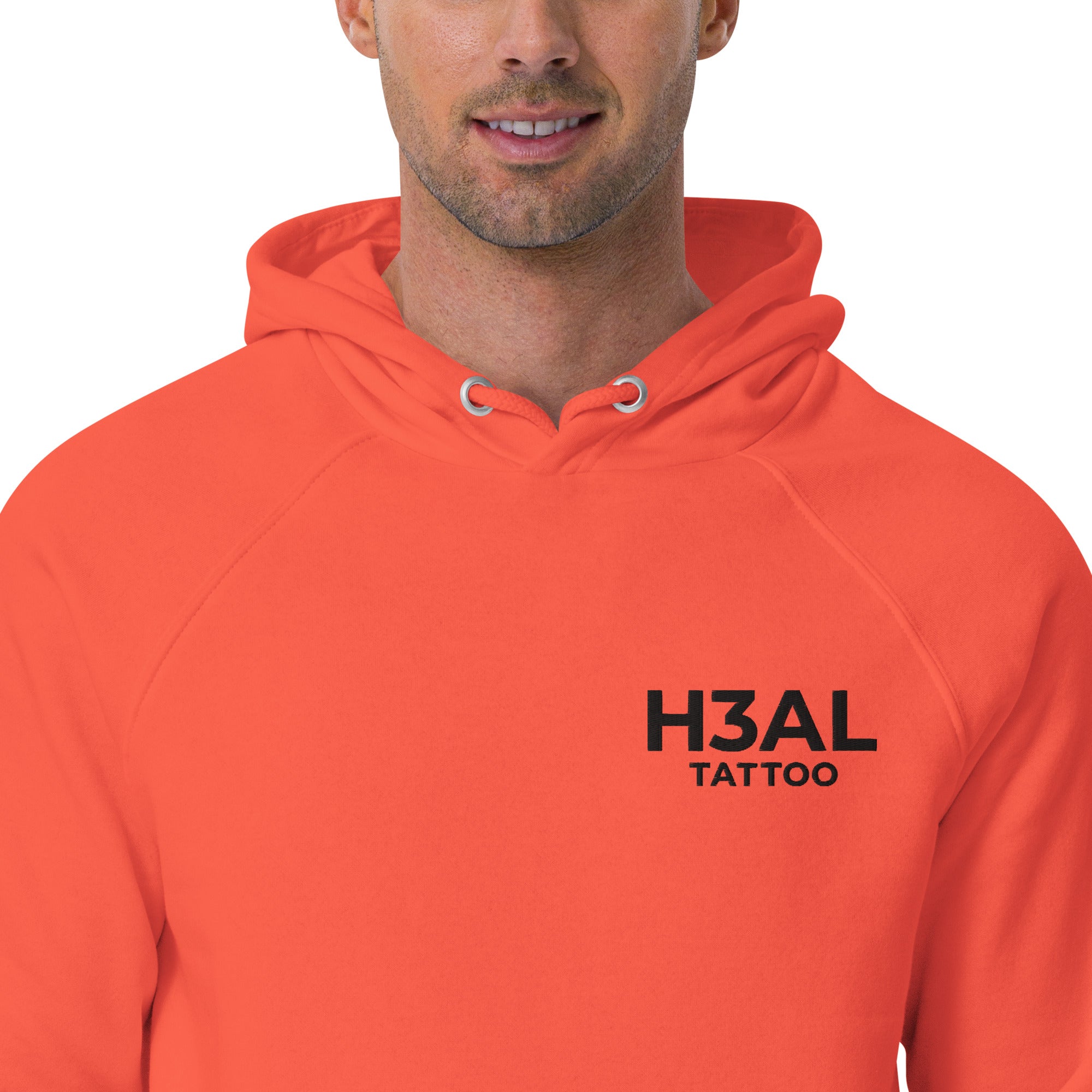 Men eco raglan hoodie