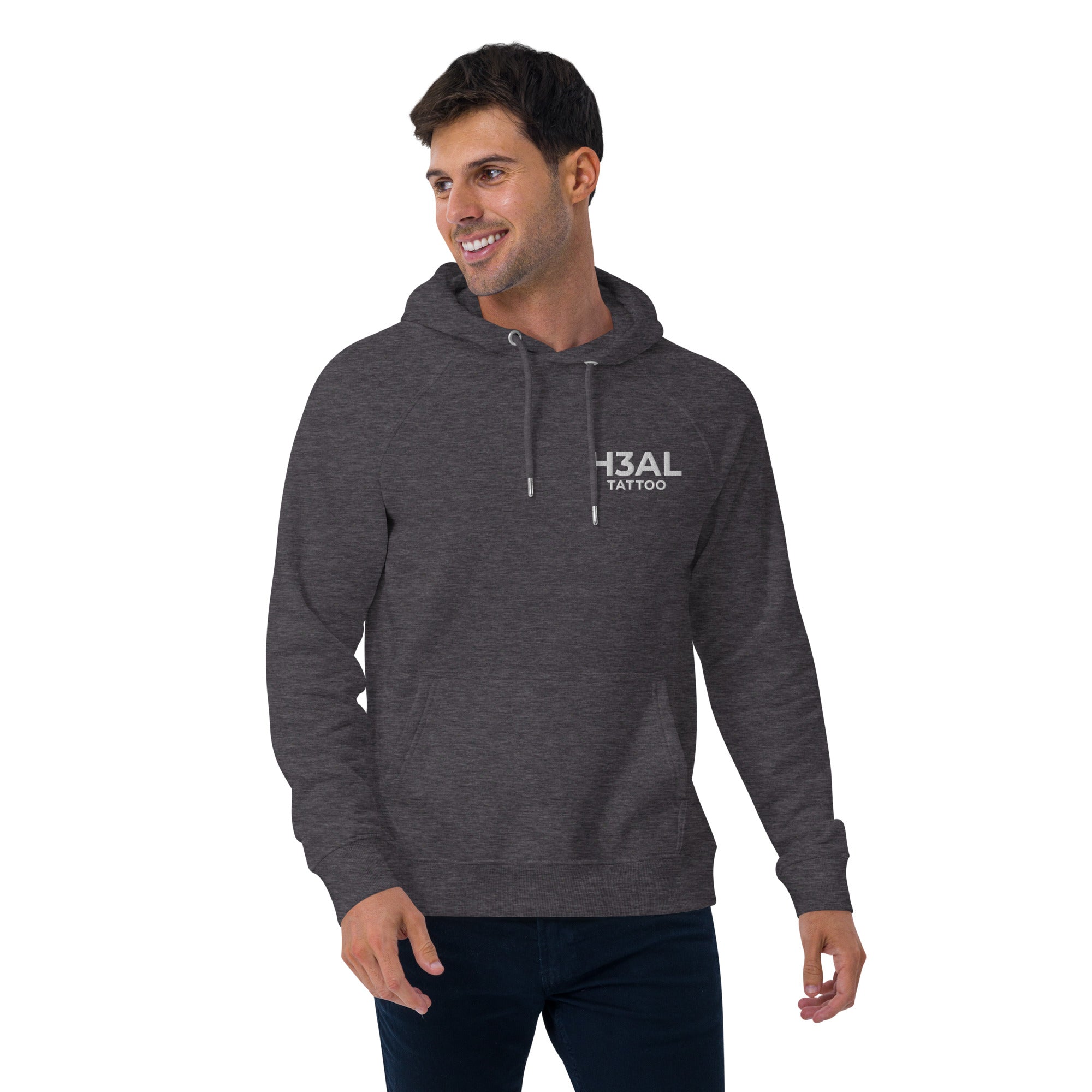 Men eco raglan hoodie