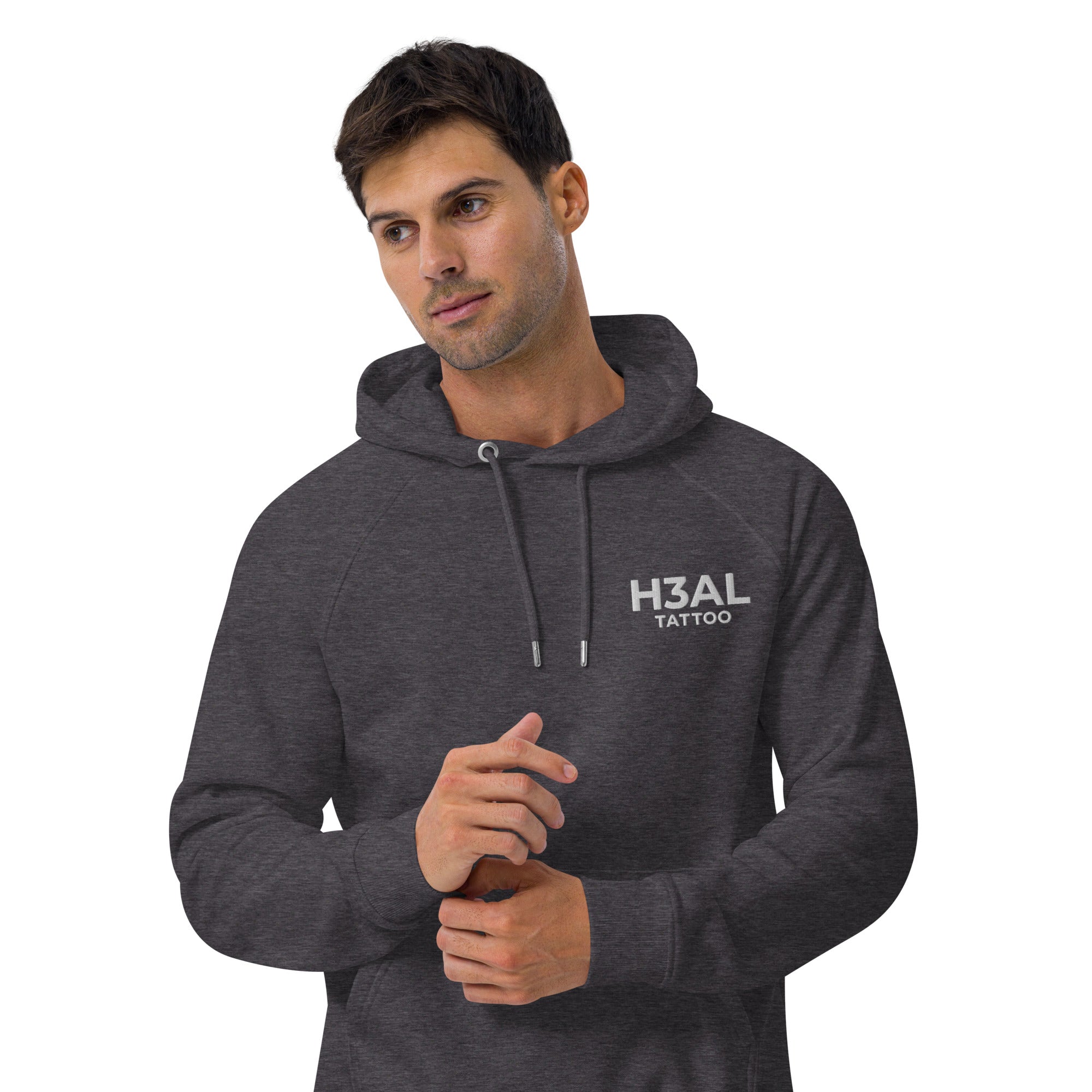 Men eco raglan hoodie
