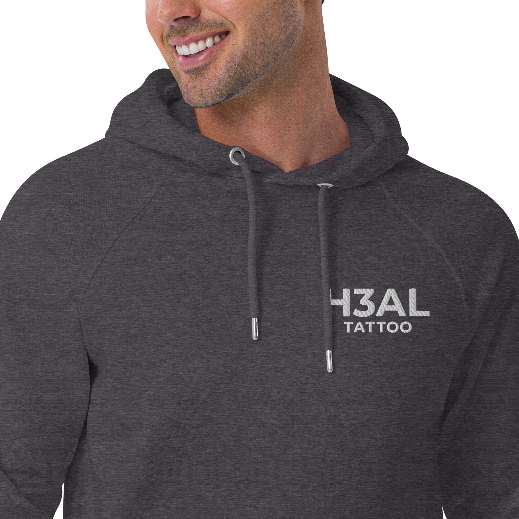 Men eco raglan hoodie