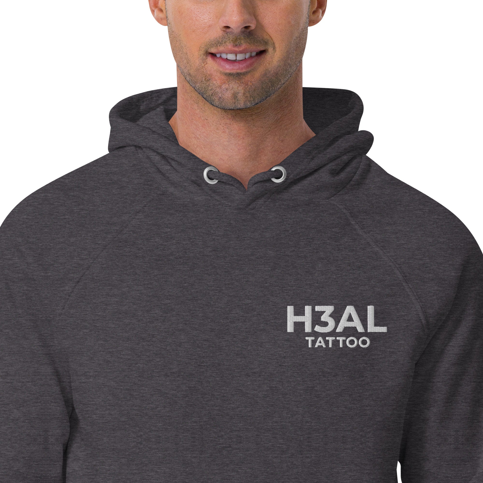 Men eco raglan hoodie