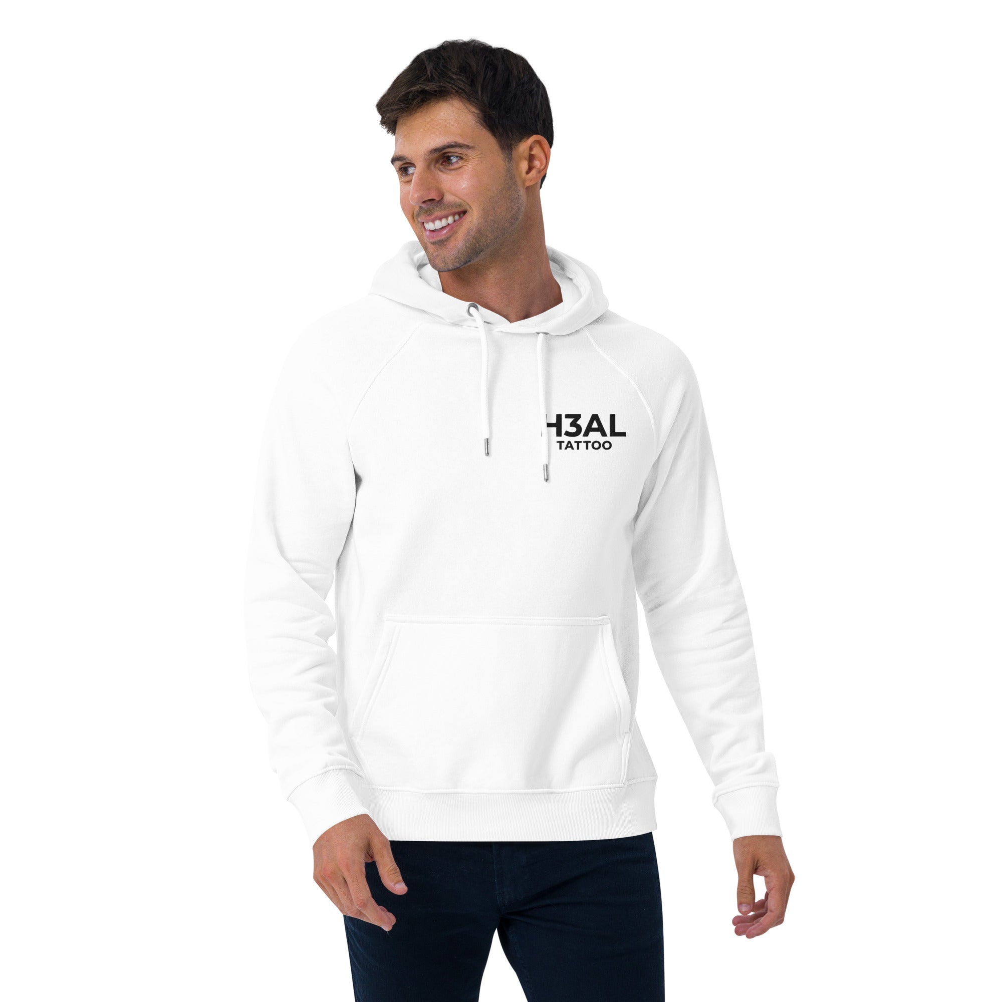 Men eco raglan hoodie