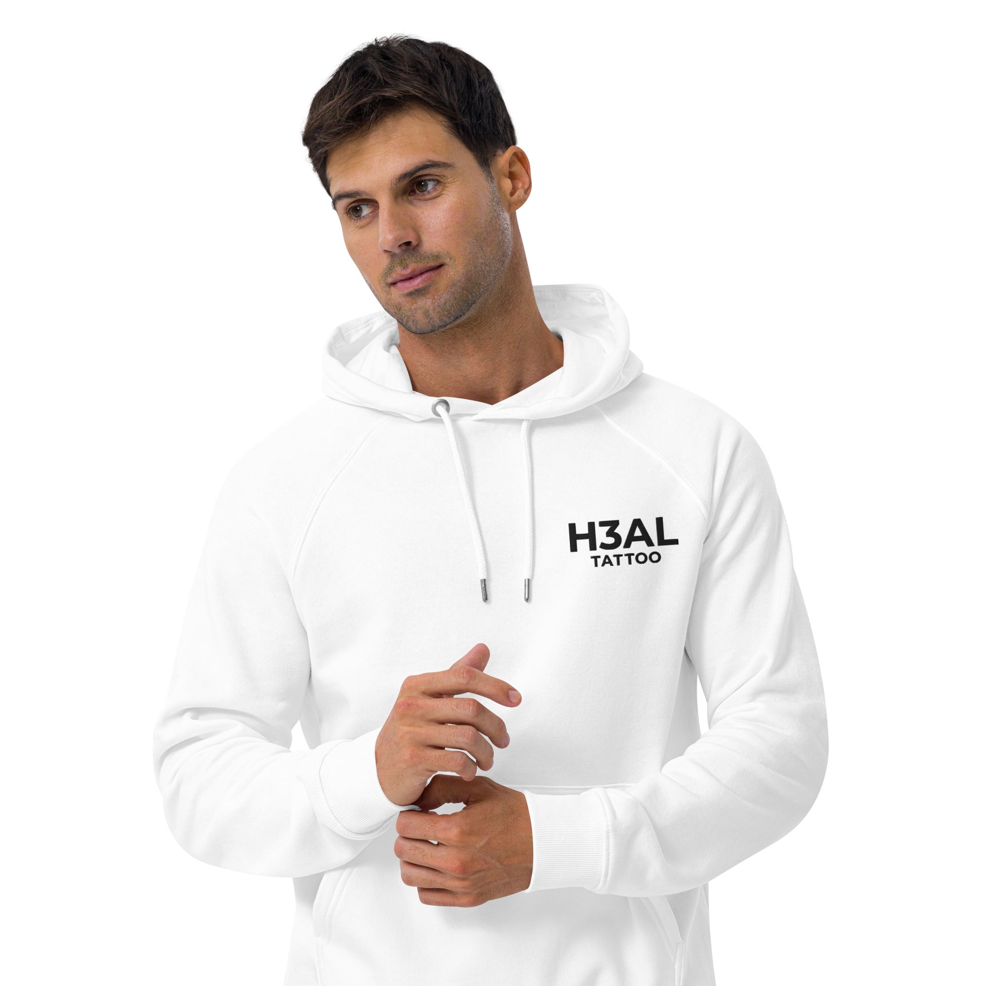 Men eco raglan hoodie