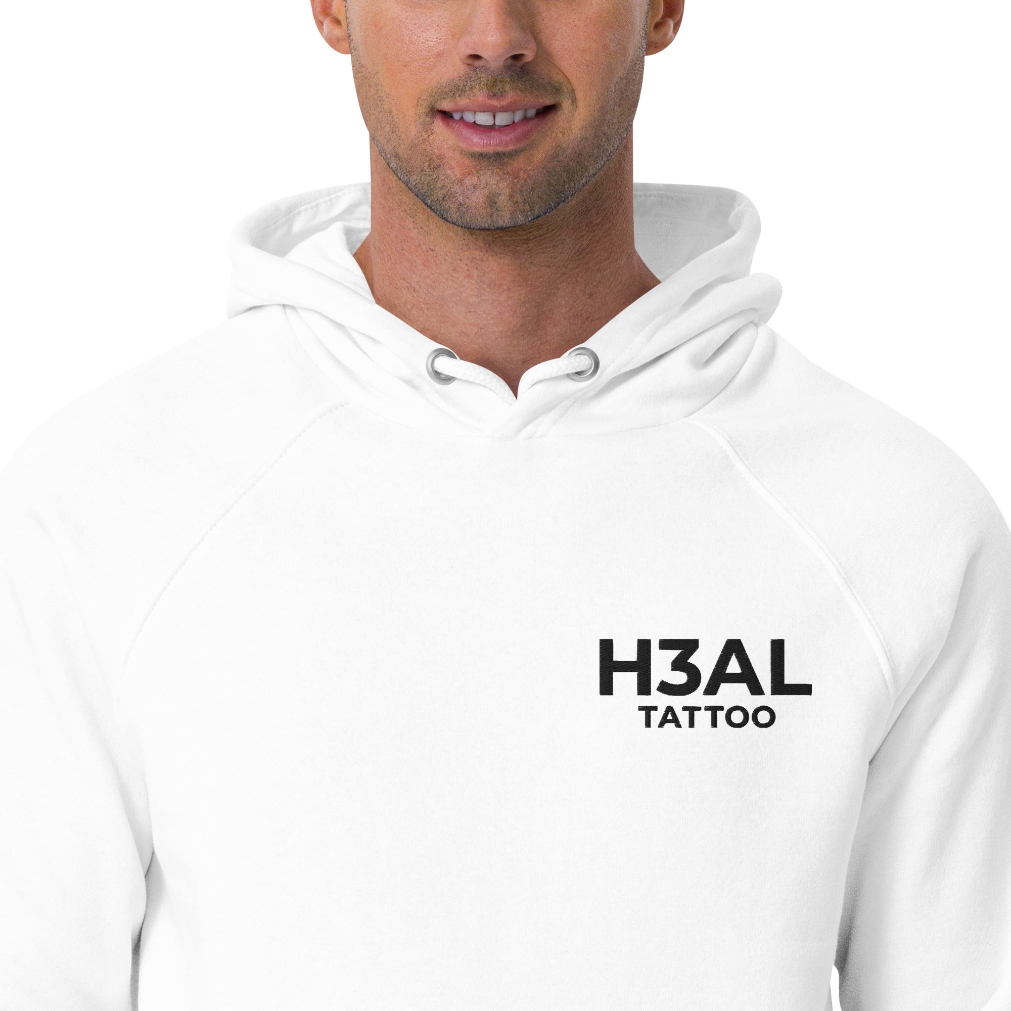 Men eco raglan hoodie