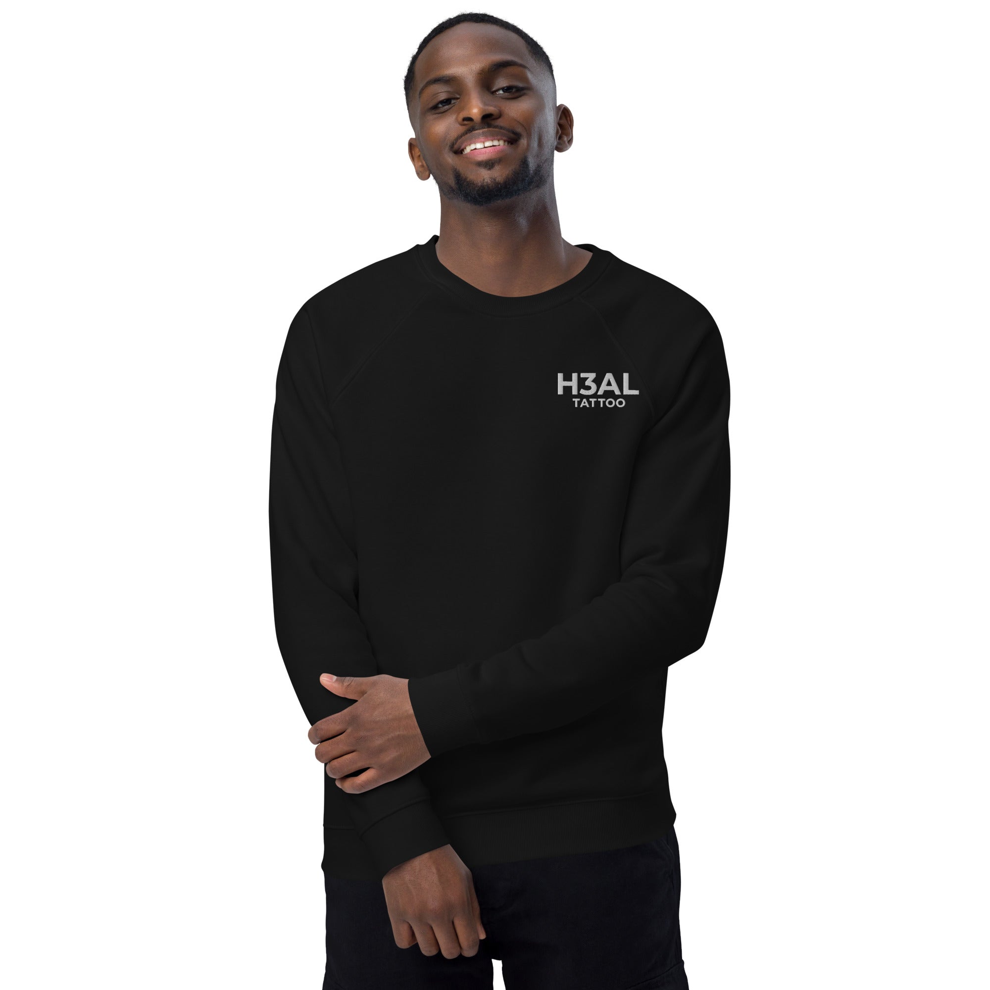 Men organic raglan sweatshirt