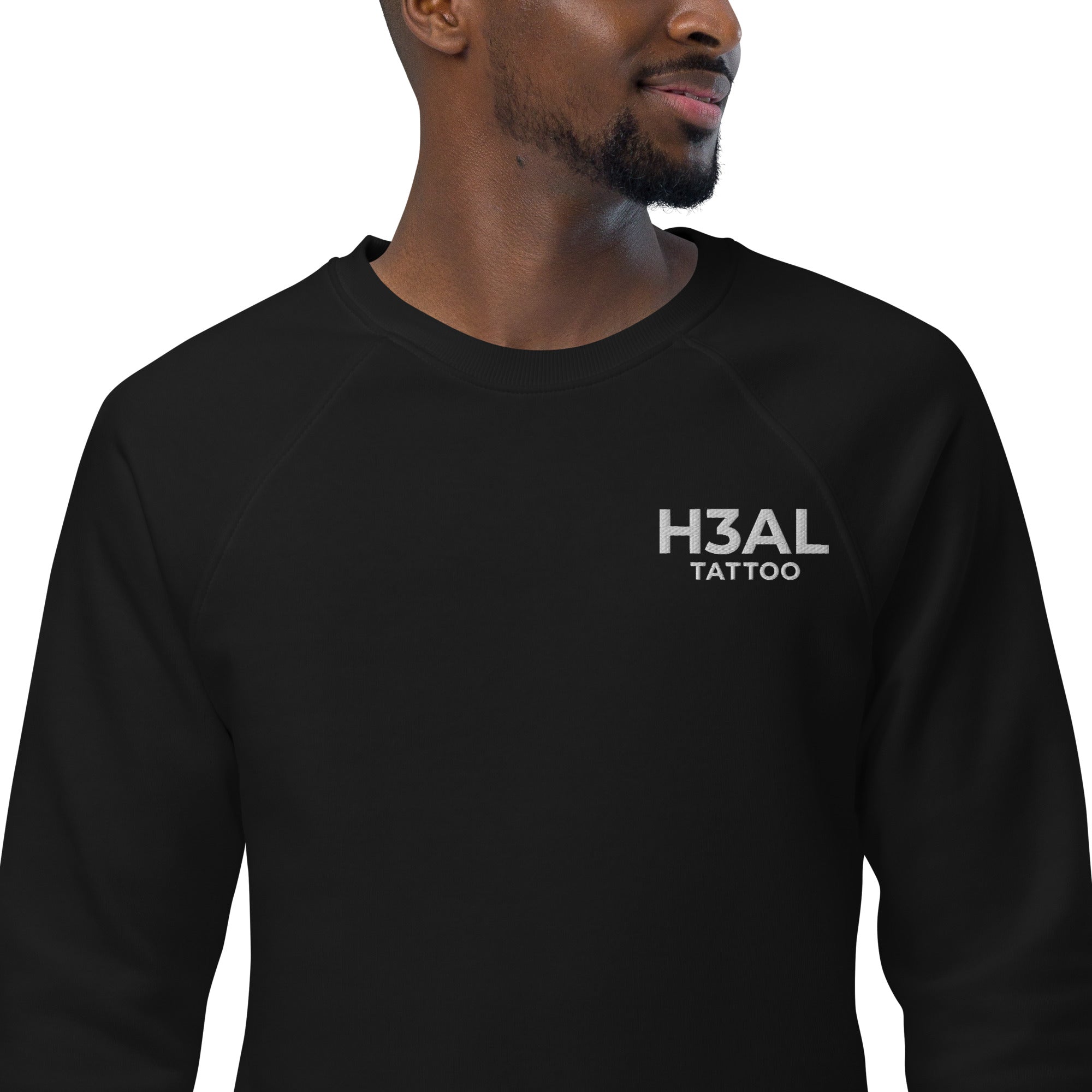 Men organic raglan sweatshirt
