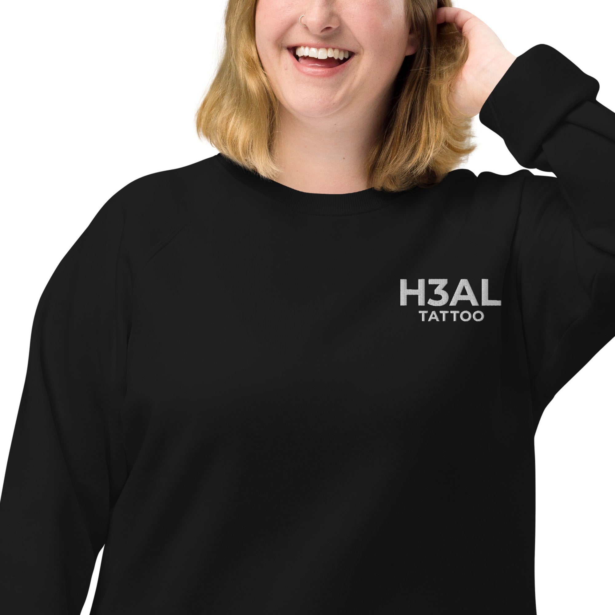Women organic raglan sweatshirt
