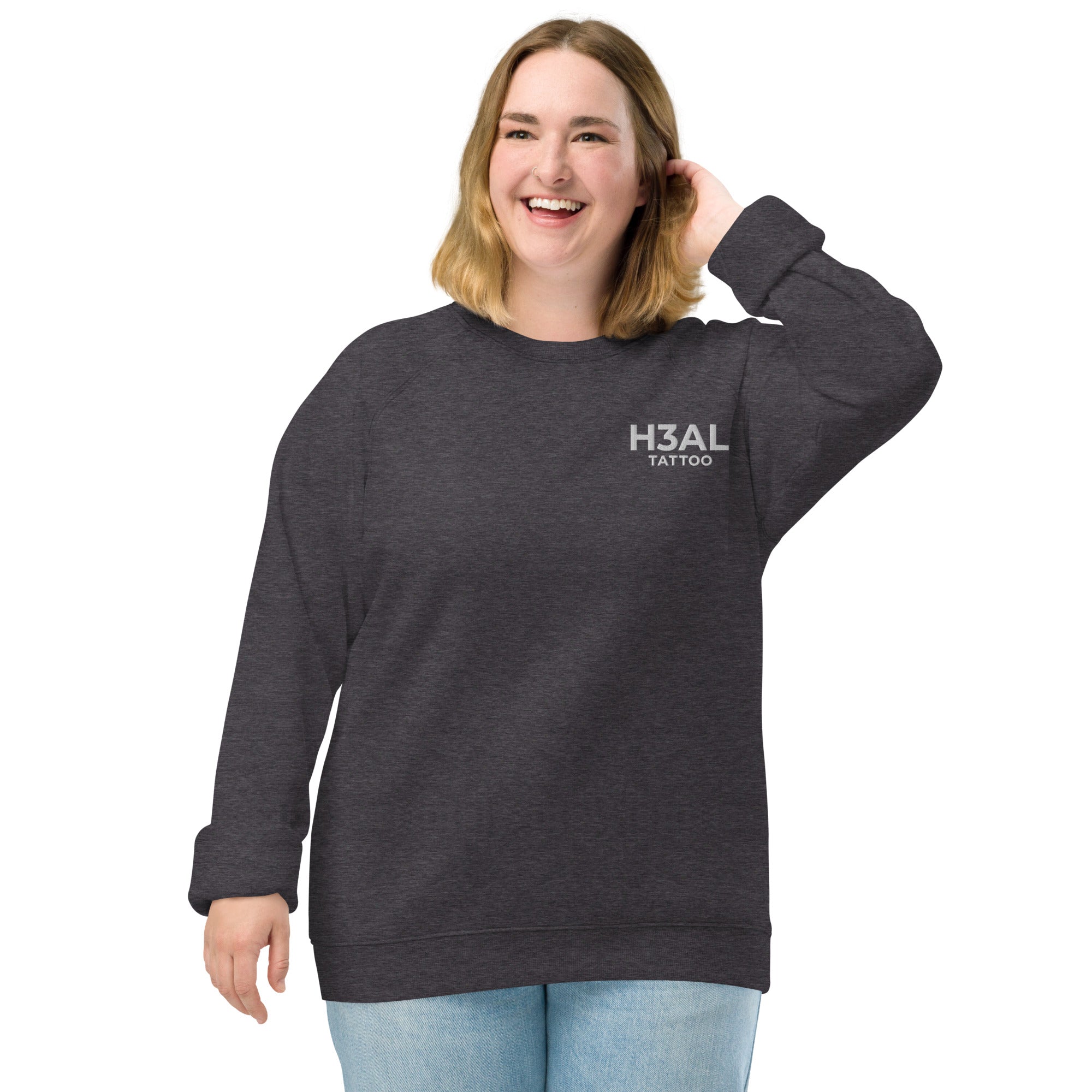 Women organic raglan sweatshirt
