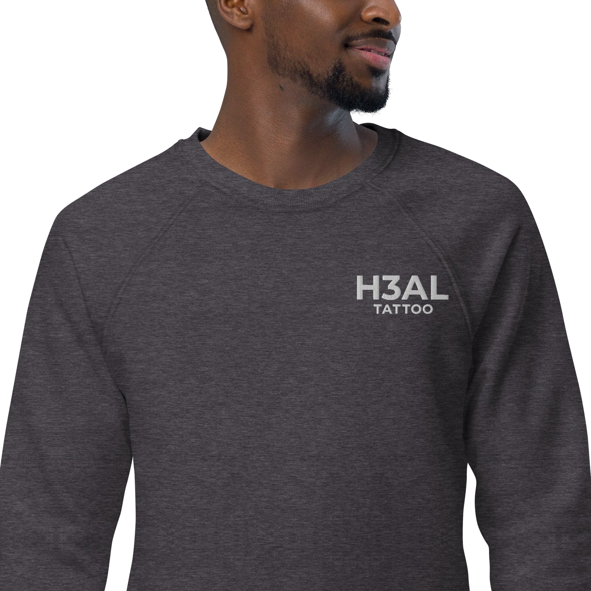 Men organic raglan sweatshirt