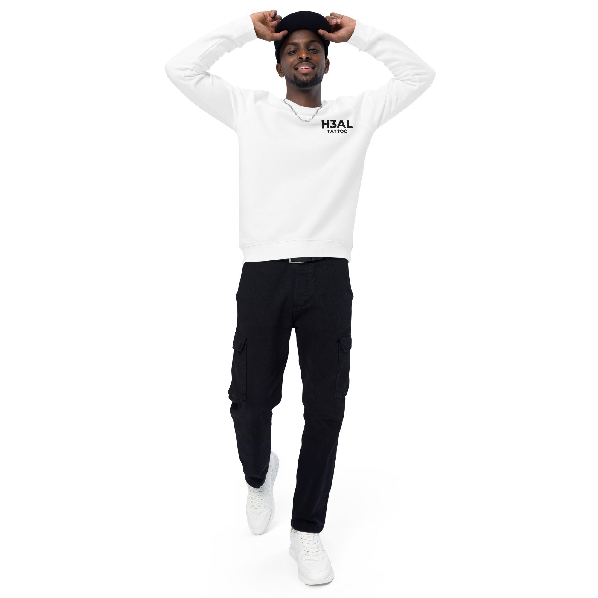 Men organic raglan sweatshirt