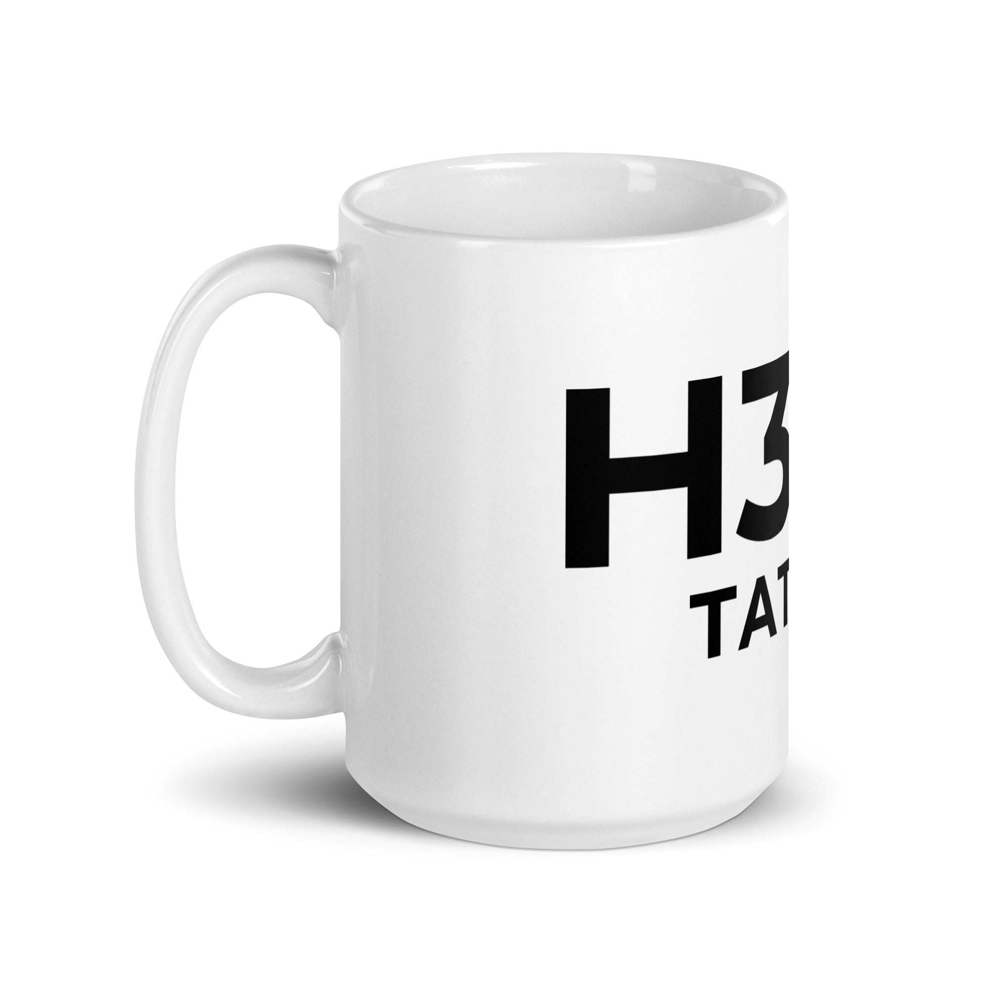 White glossy mug