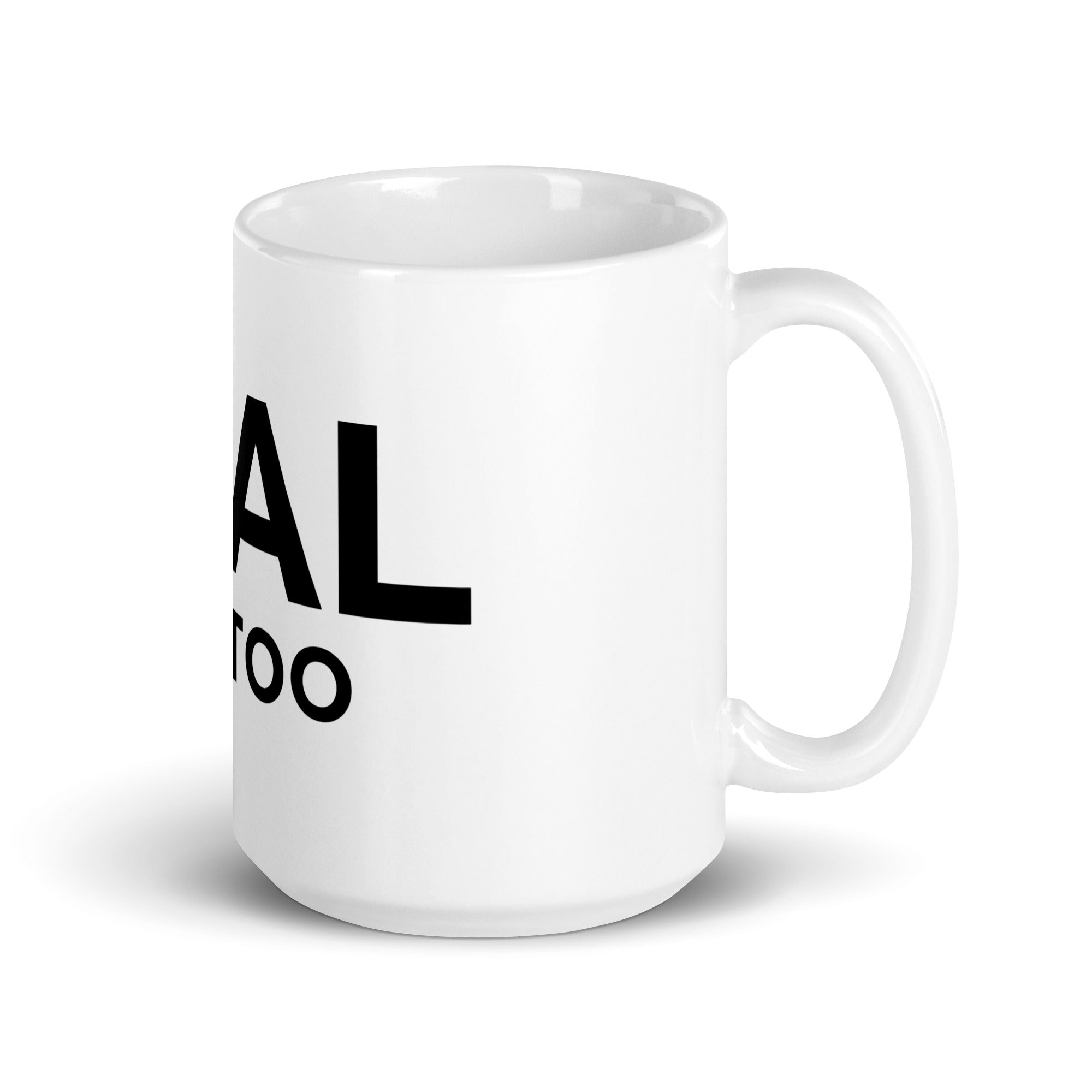 White glossy mug