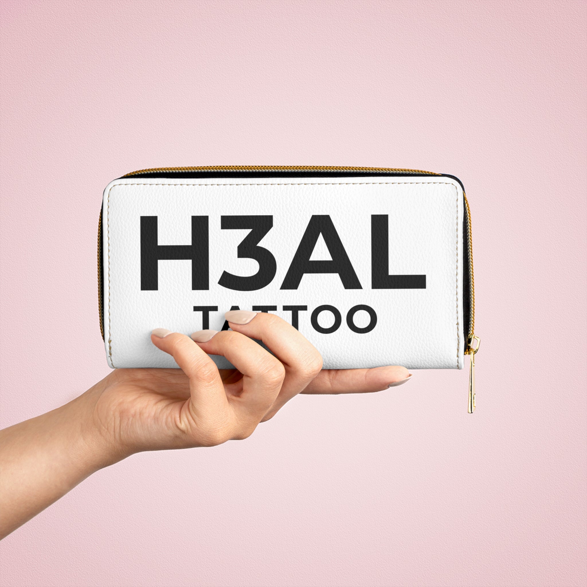 H3 AL Tattoo Zipper Wallet