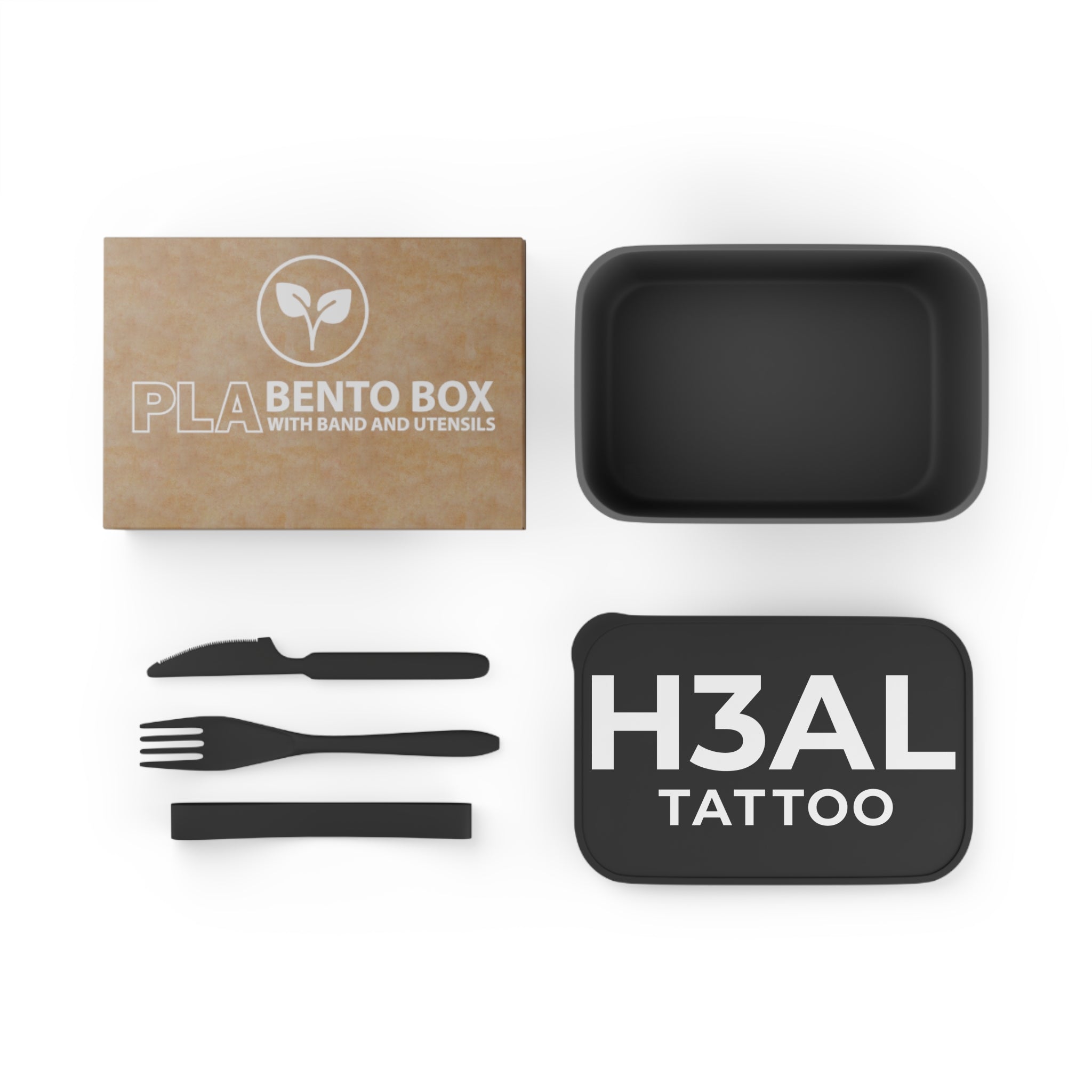 H3AL TATTOO PLA Bento Box with Band and Utensils